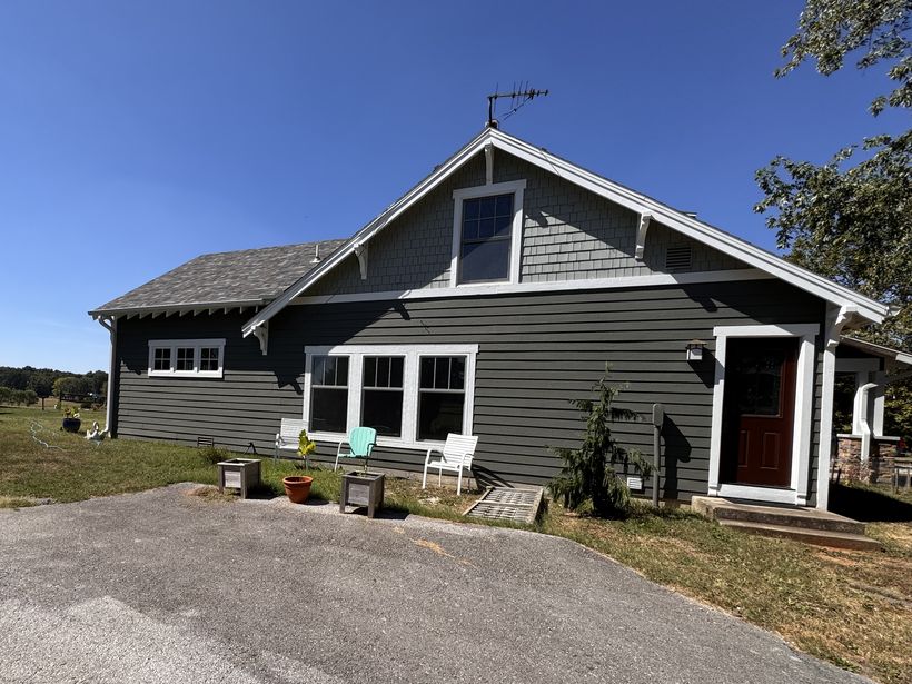 Gray country home, a recent home window tint job by The Auto Film Studio